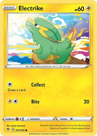Image of Electrike 051/185  - Reverse Holofoil SWSH04 Vivid Voltage - Common