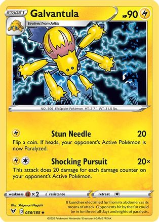 Image of Galvantula 056/185  - Reverse Holofoil SWSH04 Vivid Voltage - Uncommon