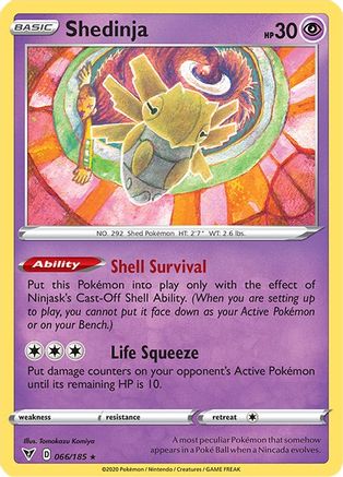 Image of Shedinja 066/185  SWSH04 Vivid Voltage - Rare