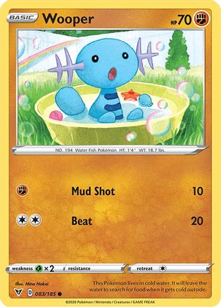Image of Wooper 083/185  SWSH04 Vivid Voltage - Common
