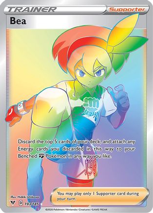Image of Bea (Secret) 193/185  - Holofoil SWSH04 Vivid Voltage - Secret Rare
