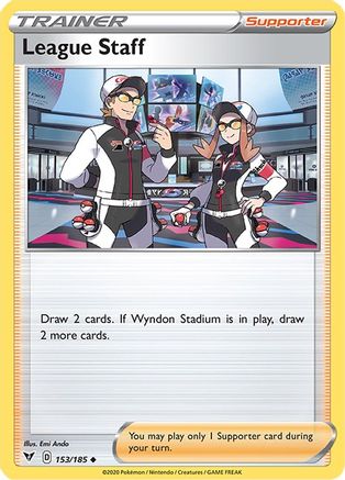 Image of League Staff 153/185  SWSH04 Vivid Voltage - Uncommon
