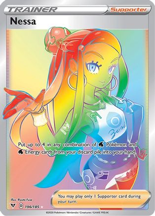 Image of Nessa (Secret) 196/185  - Holofoil SWSH04 Vivid Voltage - Secret Rare