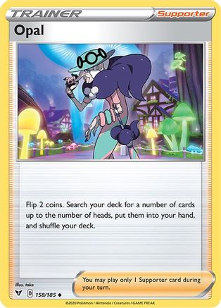 Image of Opal 158/185  - Reverse Holofoil SWSH04 Vivid Voltage - Uncommon