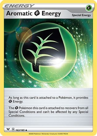 Image of Aromatic Grass Energy 162/185  - Reverse Holofoil SWSH04 Vivid Voltage - Uncommon