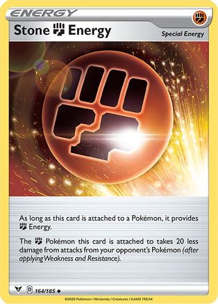 Image of Stone Fighting Energy 164/185  SWSH04 Vivid Voltage - Uncommon