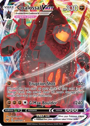 Image of Coalossal VMAX 099/185  - Holofoil SWSH04 Vivid Voltage - Ultra Rare