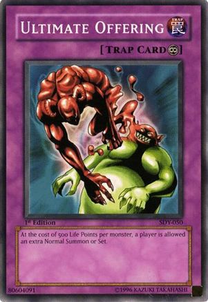 Image of Ultimate Offering (SDY-050) - Starter Deck: Yugi 1st Edition