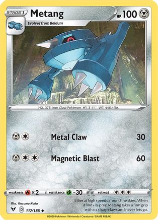 Image of Metang 117/185  - Reverse Holofoil SWSH04 Vivid Voltage - Uncommon