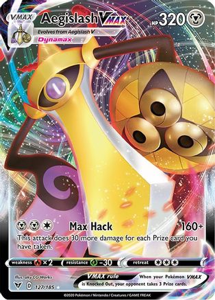 Image of Aegislash VMAX 127/185  - Holofoil SWSH04 Vivid Voltage - Ultra Rare