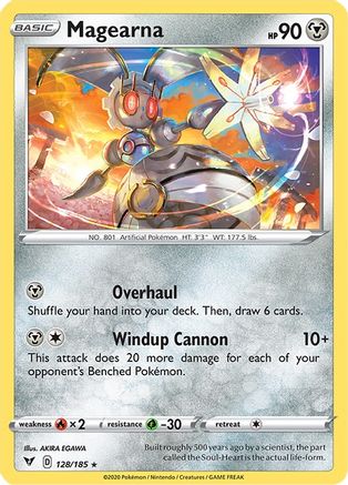 Image of Magearna 128/185  - Reverse Holofoil SWSH04 Vivid Voltage - Holo Rare