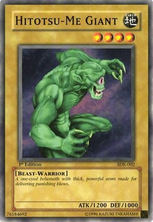 Image of Hitotsu-Me Giant (SDK-002) - Starter Deck: Kaiba Unlimited
