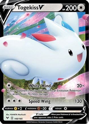 Image of Togekiss V 140/185  - Holofoil SWSH04 Vivid Voltage - Ultra Rare