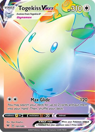 Image of Togekiss VMAX (Secret) 191/185  - Holofoil SWSH04 Vivid Voltage - Secret Rare
