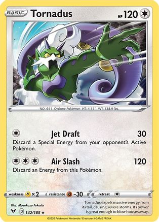 Image of Tornadus 142/185  - Reverse Holofoil SWSH04 Vivid Voltage - Holo Rare