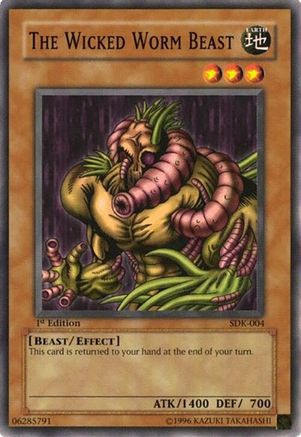 Image of The Wicked Worm Beast (SDK-004) - Starter Deck: Kaiba 1st Edition