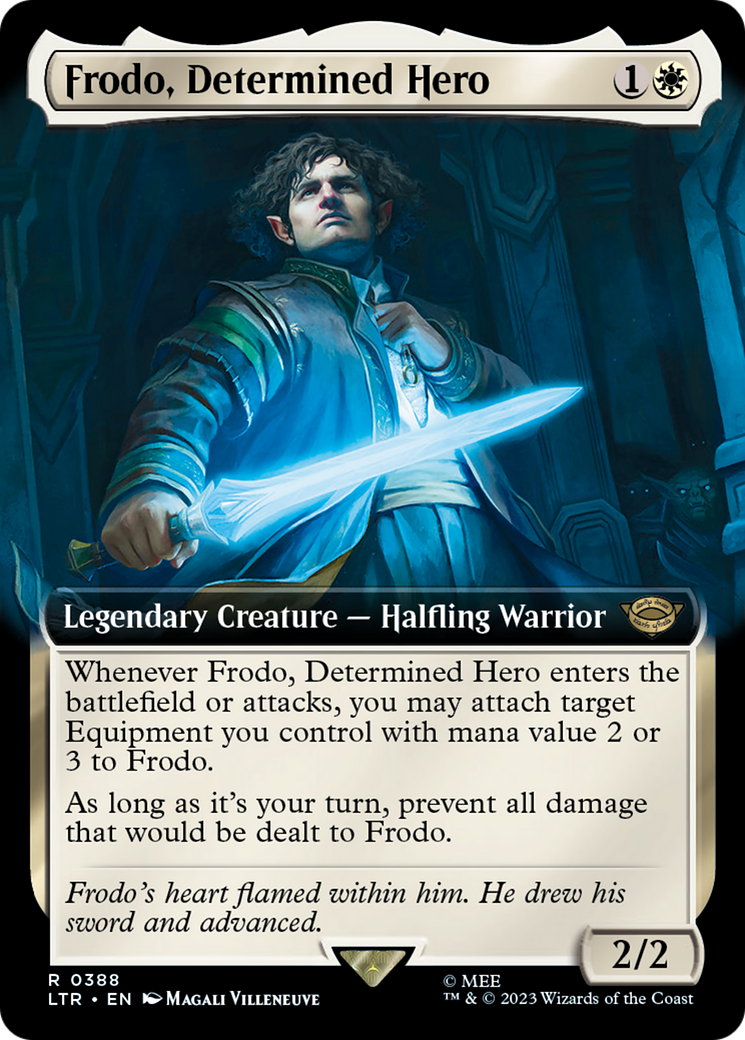 Image of Frodo, Determined Hero (Extended Art) (LTR-388) - The Lord of the Rings: Tales of Middle-earth: (Extended Art)