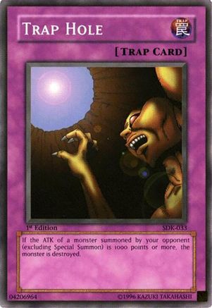 Image of Trap Hole (SDK-033) - Starter Deck: Kaiba 1st Edition