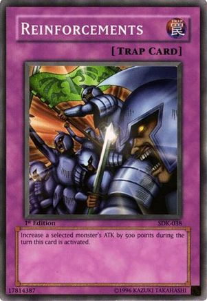 Image of Reinforcements (SDK-038) - Starter Deck: Kaiba 1st Edition