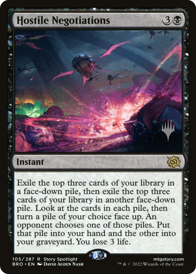 Image of Hostile Negotiations (PPBRO-105) - The Brothers' War Promos Foil