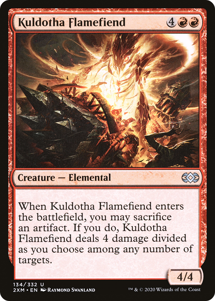 Image of Kuldotha Flamefiend (2XM-134) - Double Masters Foil