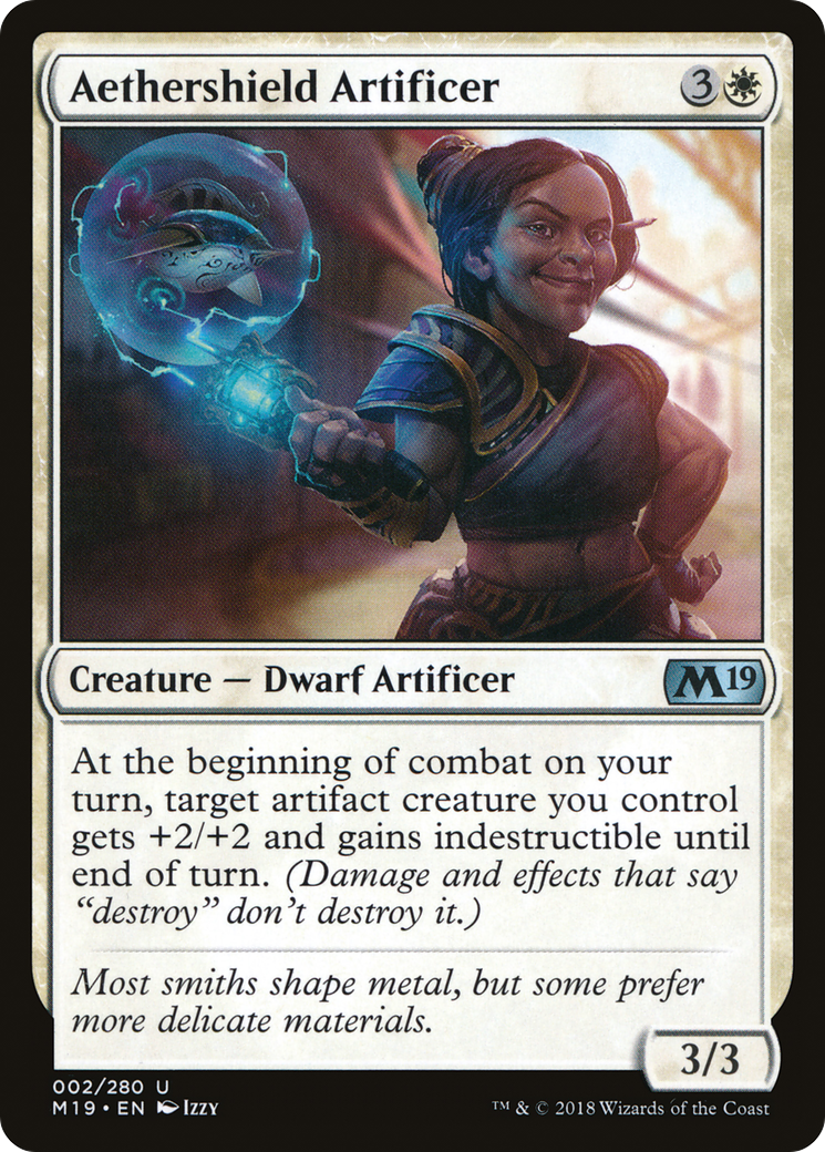 Image of Aethershield Artificer (M19-002) - Core Set 2019