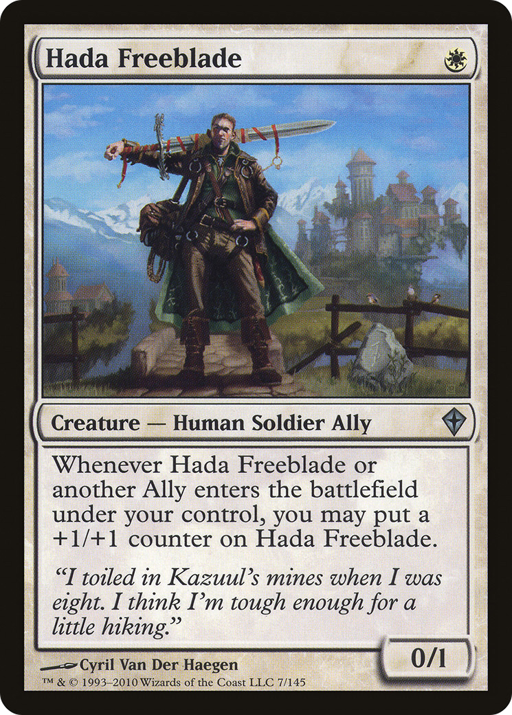 Image of Hada Freeblade (WWK-007) - Worldwake Foil