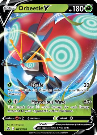 Image of Orbeetle V SWSH078  - Holofoil SWSH Sword & Shield Promo Cards - Promo