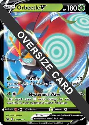 Image of Orbeetle V SWSH078  - Holofoil Jumbo Cards - Promo