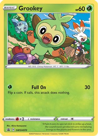 Image of Grookey SWSH070  - Holofoil SWSH Sword & Shield Promo Cards - Promo