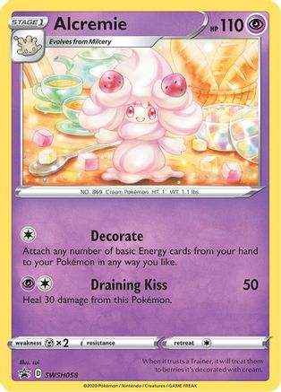 Image of Alcremie SWSH058  - Holofoil SWSH Sword & Shield Promo Cards - Promo