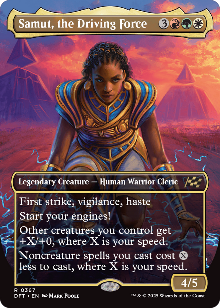 Image of Samut, the Driving Force (Borderless) (DFT-367) - Aetherdrift (Borderless)
