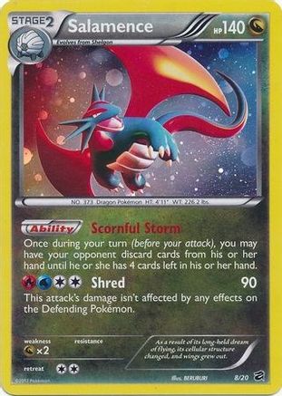 Image of Salamence 008/20  - Holofoil Blister Exclusives - Promo