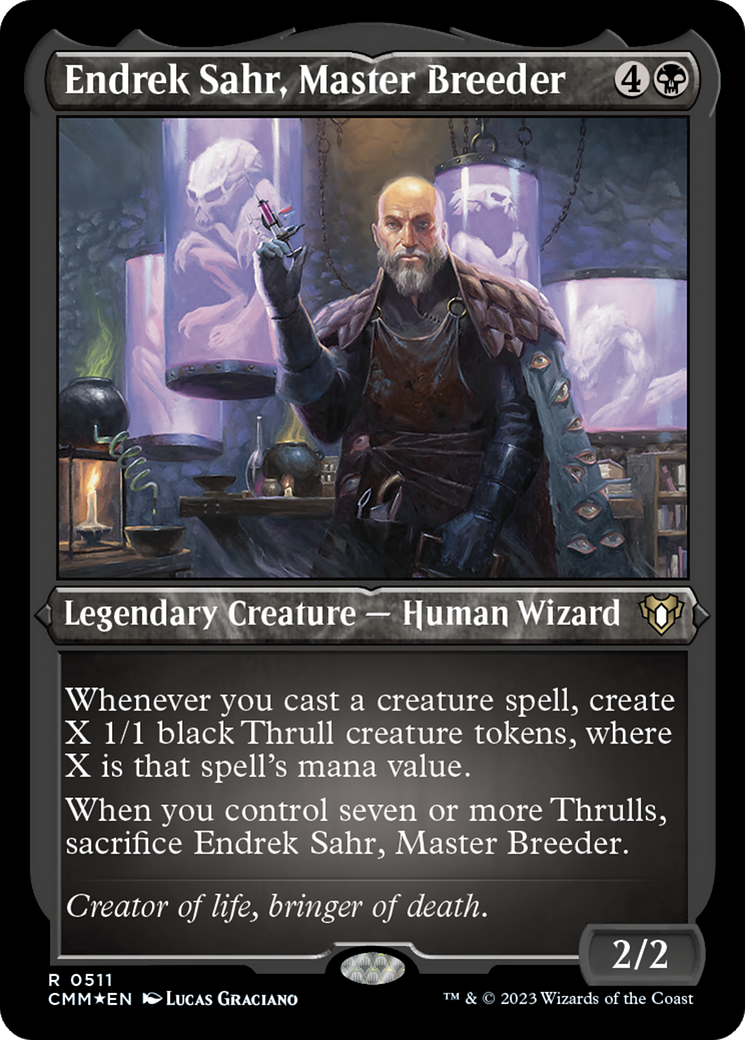 Image of Endrek Sahr, Master Breeder (CMM-511) - Commander Masters Etched Foil