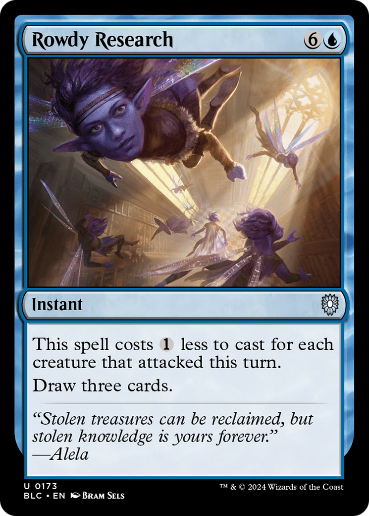 Image of Rowdy Research (BLC-173) - Bloomburrow Commander