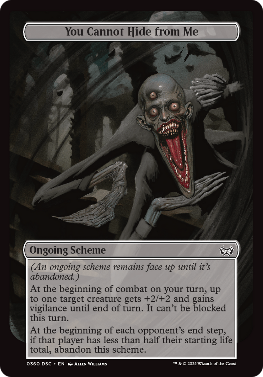 Image of You Cannot Hide from Me (Full Art) (A:DSC-360) - Duskmourn: House of Horror Commander