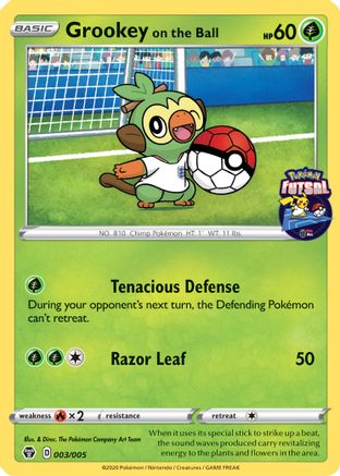 Image of Grookey on the Ball 003/005  Miscellaneous Cards & Products - Promo