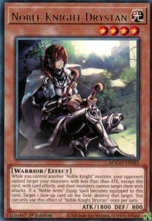Image of Noble Knight Drystan (MAGO-EN082) - Maximum Gold 1st Edition
