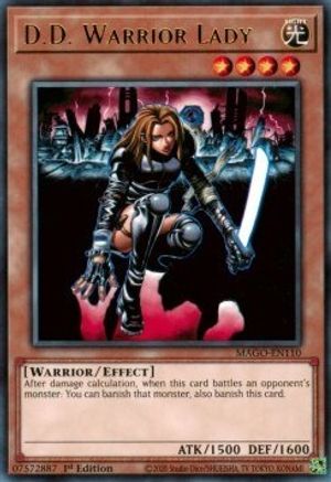 Image of D.D. Warrior Lady (MAGO-EN110) - Maximum Gold 1st Edition