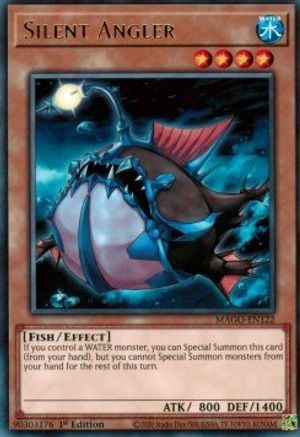 Image of Silent Angler (MAGO-EN122) - Maximum Gold 1st Edition