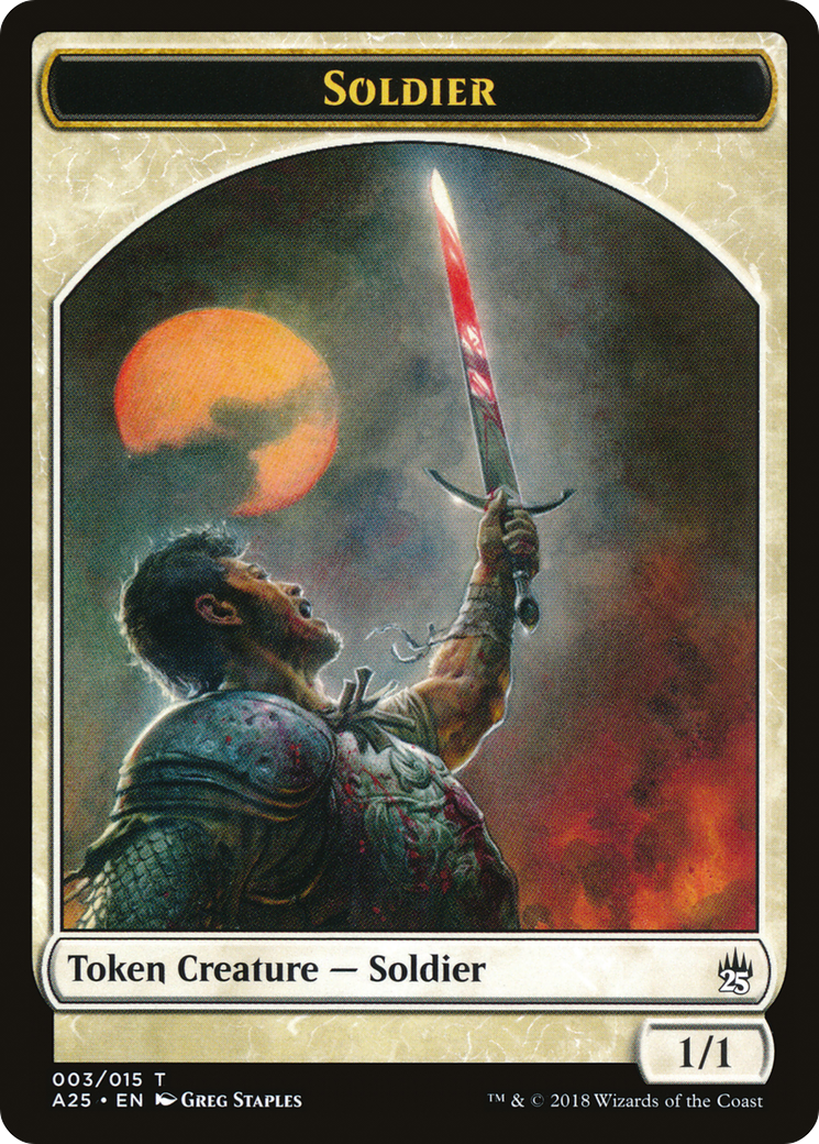 Image of Soldier Token (003) (A25-003) - Masters 25 Tokens