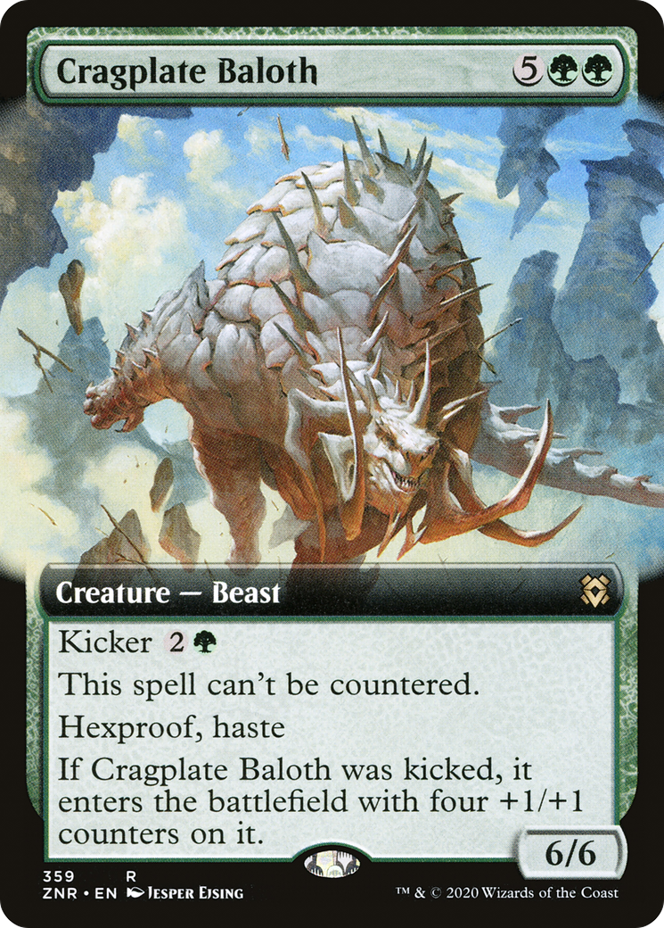Image of Cragplate Baloth (Extended Art) (ZNR-359) - Zendikar Rising: (Extended Art)