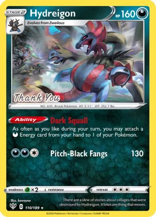 Image of Hydreigon 110/189  - Reverse Holofoil Miscellaneous Cards & Products - Promo
