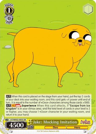 Image of Jake: Mocking Imitation (SR) (AT/WX02-005S SR) - Adventure Time