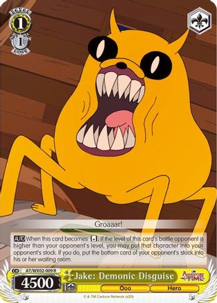 Image of Jake: Demonic Disguise (AT/WX02-009 R) - Adventure Time