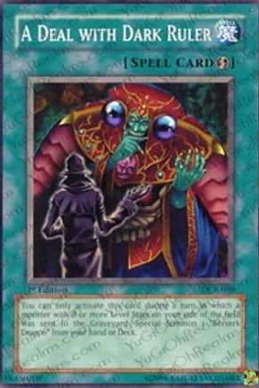 Image of A Deal with Dark Ruler (DCR-030) - Dark Crisis 1st Edition
