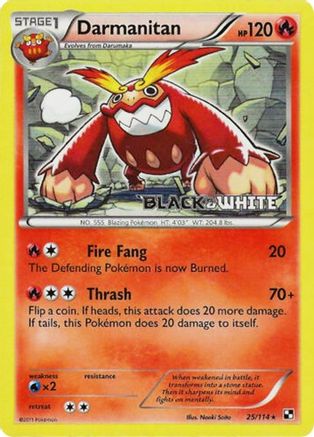 Image of Darmanitan 025/114  - Holofoil Black and White Promos - Promo