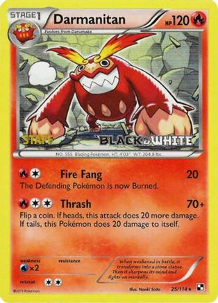 Image of Darmanitan 025/114  - Holofoil Black and White Promos - Promo