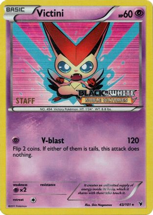 Image of Victini 043/101  - Holofoil Black and White Promos - Promo