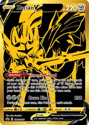 Image of Zacian V SWSH076  - Holofoil SWSH Sword & Shield Promo Cards - Promo